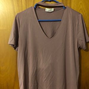 Dusty rose/ mauve short sleeve top